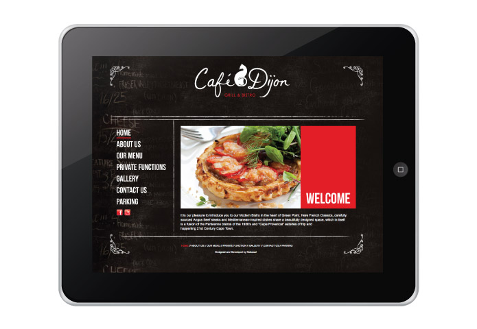 Cafe Dijon Website | Branding and Websites in South Africa | Malossol