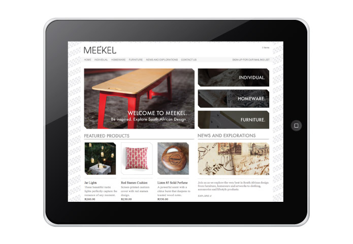 Meekel Website | Branding and Websites in South Africa | Malossol